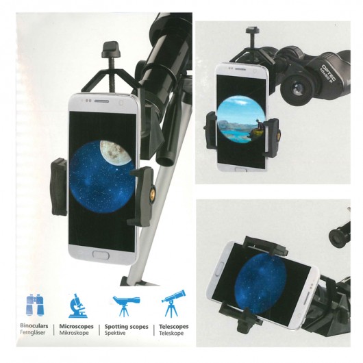 Adaptador de prismatico, telescopio, microscopio a movil