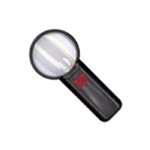 Lupa redonda iluminada 7574w negra