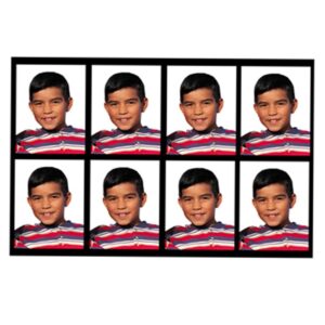 8 fotos de carnet 3x4 cm
