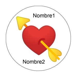 Espejo personalizado love1 59 mm