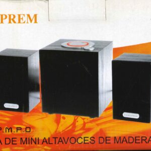 Altavoz de madera para ordenador