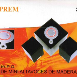 Altavoz de madera para ordenador